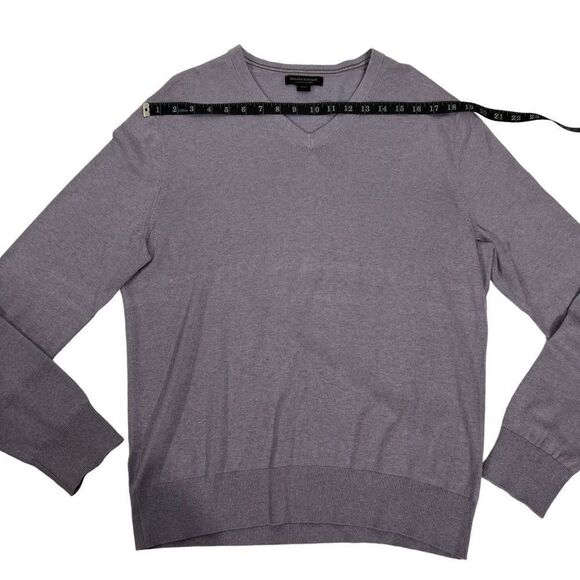 Banana Republic Men's Luxury Blend Silk V-Neck Pullover Sweater Size Large - Picture 7 of 8
